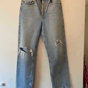 Women’s AGOLDE Distressed Blue Jeans